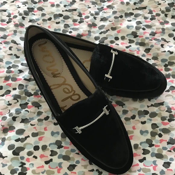 Sam Edelman Lior Flat Black Velvet 